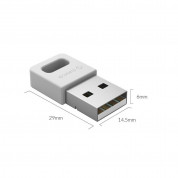 Orico USB Mini Bluetooth 4.0 Adapter - Bluetooth адаптер за компютри и лаптопи (бял) 4