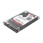 Orico USB-C HDD SSD 2.5 Hard Drive Enclosure 10Gbps - външна кутия за 2.5 инча дискове (прозрачен) 1