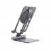 Nillkin PowerHold Mini Wireless Charging Stand - алуминиева сгъваема поставка за бюро и плоскости за безжично зареждане за iPhone с MagSafe (сребрист) 3