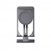 Nillkin PowerHold Mini Wireless Charging Stand - алуминиева сгъваема поставка за бюро и плоскости за безжично зареждане за iPhone с MagSafe (сребрист) 1