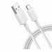 Anker 322 USB-A to USB-C Cable - здрав кабел с въжена оплетка и бързо зареждане за устройства с USB-C (90 см) (бял)  2