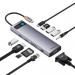 Baseus USB-C Metal Gleam StarJoy Series 11-in-1 Hub (B00030709811-00) - мултифункционален хъб за свързване на допълнителна периферия за устройства с USB-C (тъмносив) 2