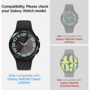 Spigen Tempered Glass GLAS.tR EZ Fit - стъклени защитни покрития за дисплея на Samsung Galaxy Watch 6 Classic 43мм (2 броя) 5