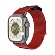 Tech-Protect Scout Watch Strap - изключително здрава текстилна каишка за Apple Watch 42мм, 44мм, 45мм, Ultra 49мм (оранжев) 1