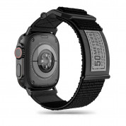 Tech-Protect Scout Watch Strap - изключително здрава текстилна каишка за Apple Watch 42мм, 44мм, 45мм, Ultra 49мм (черен)