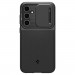 Spigen Optik Armor Case - тънък качествен силиконов (TPU) калъф с капак за камерата за Samsung Galaxy S23 FE (черен) 3
