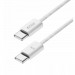 Tech-Protect Ultraboost Classic USB-C to USB-C Cable 60W - кабел с въжена оплетка и бързо зареждане за устройства с USB-C порт (100 см) (бял) 2