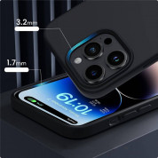 Tech-Protect Silicone MagSafe Case - силиконов (TPU) калъф с MagSafe за iPhone 15 Pro (тъмносин) 3