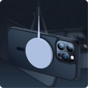 Tech-Protect MagMat MagSafe Case - хибриден удароустойчив кейс с MagSafe за iPhone 15 (син-мат) 3