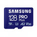 Samsung MicroSD 128GB PRO Plus A2 - microSD памет с SD адаптер за Samsung устройства (клас 10) (подходяща за GoPro, дронове и други)  1