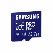 Samsung MicroSD 256GB PRO Plus A2 - microSD памет с SD адаптер за Samsung устройства (клас 10) (подходяща за GoPro, дронове и други)  1