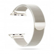 Tech-Protect Milanese Band Magnetic Stainless Steel Band - стоманена, неръждаема каишка за Apple Watch 38мм, 40мм, 41мм (бежов)