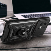 Tech-Protect CamShield Pro Hard Case - хибриден удароустойчив кейс с пръстен против изпускане за Motorola Moto G84 5G (черен) 5