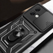 Tech-Protect CamShield Pro Hard Case - хибриден удароустойчив кейс с пръстен против изпускане за Motorola Moto G84 5G (черен) 6