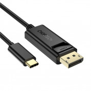 Choetech 4K USB-C to Display Port Cable - кабел с поддръжка на 4K за свързване от USB-C към Display Port (180 см) (черен)