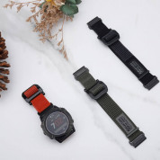 Tech-Protect Scout Watch Strap - изключително здрава текстилна каишка за Garmin Fenix 7X, Fenix 6X Pro, Fenix 6X, Fenix 5X Plus, Fenix 5X, Fenix 3HR, Fenix 3 (оранжев) 2