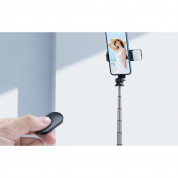 Mcdodo Bluetooth Selfie Stick (SS-1781) - разтегаем безжичен селфи стик с LED светлина за мобилни телефони (черен)	 7