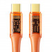 Mcdodo USB-C to USB-C Cable 100W (CA-2113) - кабел с бързо зареждане за устройства с USB-C порт (180 см) (оранжев)  1