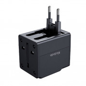 McDodo Travel Adapter 2.1A Fast Charging (CP-4120) - захранване с 2xUSB-A изхода и преходници за цял свят в едно устройство за мобилни устройства (черен) 1