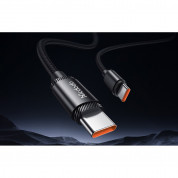 Mcdodo USB-C to USB-C Cable 240W (CA-3680) - кабел с бързо зареждане за устройства с USB-C порт (120 см) (черен)  2