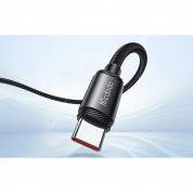 Mcdodo USB-C to USB-C Cable 240W (CA-3680) - кабел с бързо зареждане за устройства с USB-C порт (120 см) (черен)  4