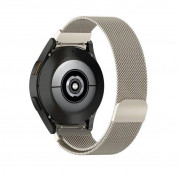 Tech-Protect Milanese 2 Steel Band 20mm - каишка от неръждаема стомана за Samsung Galaxy Watch, Huawei Watch, Xiaomi, Garmin и други часовници с 20мм захват (бежов) 1