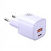 McDodo GaN Charger 33W (CH-0155) - захранване за ел. мрежа с USB-A и USB-C изходи и технология за бързо зареждане (лилав) 1