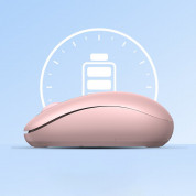 Ugreen Ergonomic Wireless Mouse 2.4G - ергономична безжична мишка (за Mac и PC) (розов) 5