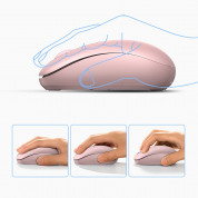Ugreen Ergonomic Wireless Mouse 2.4G - ергономична безжична мишка (за Mac и PC) (розов) 1