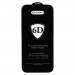 Premium Full Glue 6D Tempered Glass - обхващащо и ръбовете стъклено защитно покритие за дисплея на iPhone SE (2022), iPhone SE (2020) (черен) 2
