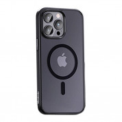 McDodo Magnetic Case - хибриден удароустойчив кейс с MagSafe за iPhone 15 Pro Max (черен) 