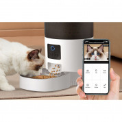 Rojeco 3L Automatic Pet Feeder WiFi with Camera (white) 2