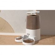 Rojeco 4L Automatic Pet Feeder WiFi Version with Double Bowl - диспенсър за храна с двойна купичка за домашни любимци (бял) 6