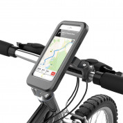 Universal Waterproof Bike Holder HL-69 - универсална поставка за колело с водоустойчив кейс за мобилни телефони (черен) 5