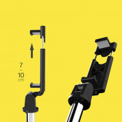 Selfie Stick Telescopic Tripod with Bluetooth Remote K07 - разтегаем безжичен селфи стик и трипод за мобилни телефони (черен) 5