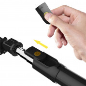 Selfie Stick Telescopic Tripod with Bluetooth Remote K07 - разтегаем безжичен селфи стик и трипод за мобилни телефони (черен) 3