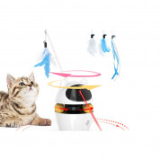 Rojeco 3 In 1 Interactive Cat Toys - интерактивна играчка за котки (бял) 1