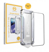 Mobile Origin Screen Guard Full Cover Tempered Glass - стъклено защитно покритие за дисплея на iPhone 15 Plus (черен-прозрачен)