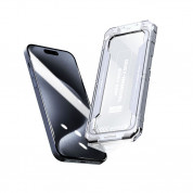 Mobile Origin Screen Guard Full Cover Tempered Glass - стъклено защитно покритие за дисплея на iPhone 15 (черен-прозрачен) 5
