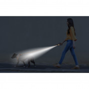 Rojeco Dog Automatic Leash LED - автоматичен повод за домашни животни (бял-оранжев) 4