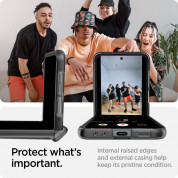 Spigen Thin Fit Pro Case - качествен поликарбонатов кейс за Samsung Galaxy Z Flip5 (черен-прозрачен) 14