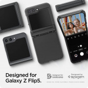 Spigen Thin Fit Pro Case - качествен поликарбонатов кейс за Samsung Galaxy Z Flip5 (черен-прозрачен) 12