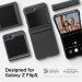 Spigen Thin Fit Pro Case - качествен поликарбонатов кейс за Samsung Galaxy Z Flip5 (черен-прозрачен) 13