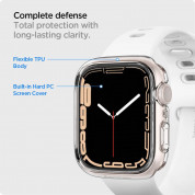 Spigen Ultra Hybrid Case - хибриден кейс с висока степен на защита и вграден протектор за дисплея за Apple Watch 41мм (прозрачен) 10