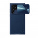 Nillkin CamShield Leather Case - хибриден удароустойчив кожен кейс за Samsung Galaxy S22 Ultra (син) 1