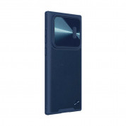 Nillkin CamShield Leather Case for Samsung Galaxy S22 Ultra (blue) 4