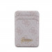 Guess 4G Metal Script Magnetic Cardslot Wallet - кожен портфейл (джоб) с вградена поставка за прикрепяне към iPhone с MagSafe (розов) 3