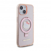 Hello Kitty IML Ringstand Glitter Kitty Head MagSafe Case for iPhone 15 (pink-clear) 3