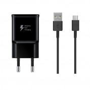 Samsung USB-C 15W Fast Charger Set EP-TA200EBE With EP-DR140ABE (black) (bulk)
