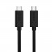 Choetech USB-C to USB-C Cable 60W - здрав кабел с бързо зареждане за устройства с USB-C порт (100 см) (черен) 1